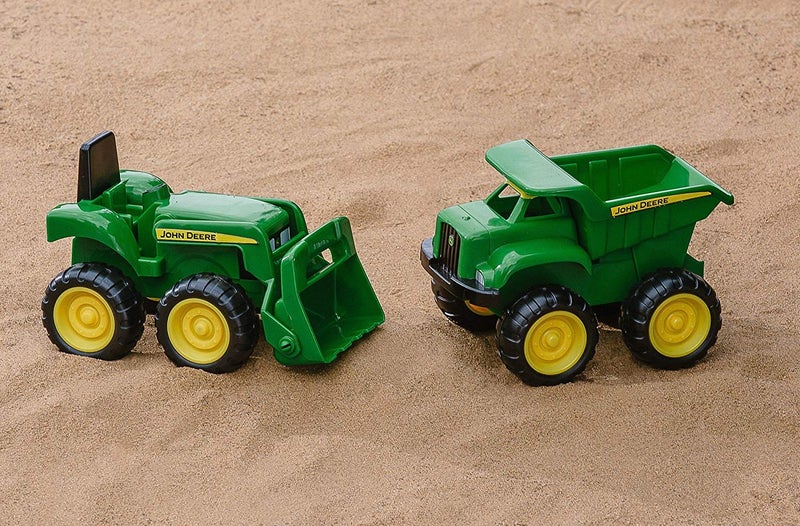 TOMY John Deere Vehicle Set - Includes Dump Truck Toy and Tractor Toy with Loader - Kids Outdoor Toys - Kids Construction and Sandbox Toys - 6 Inches - 2 Count - Ages 18 Months and Up - Image 5