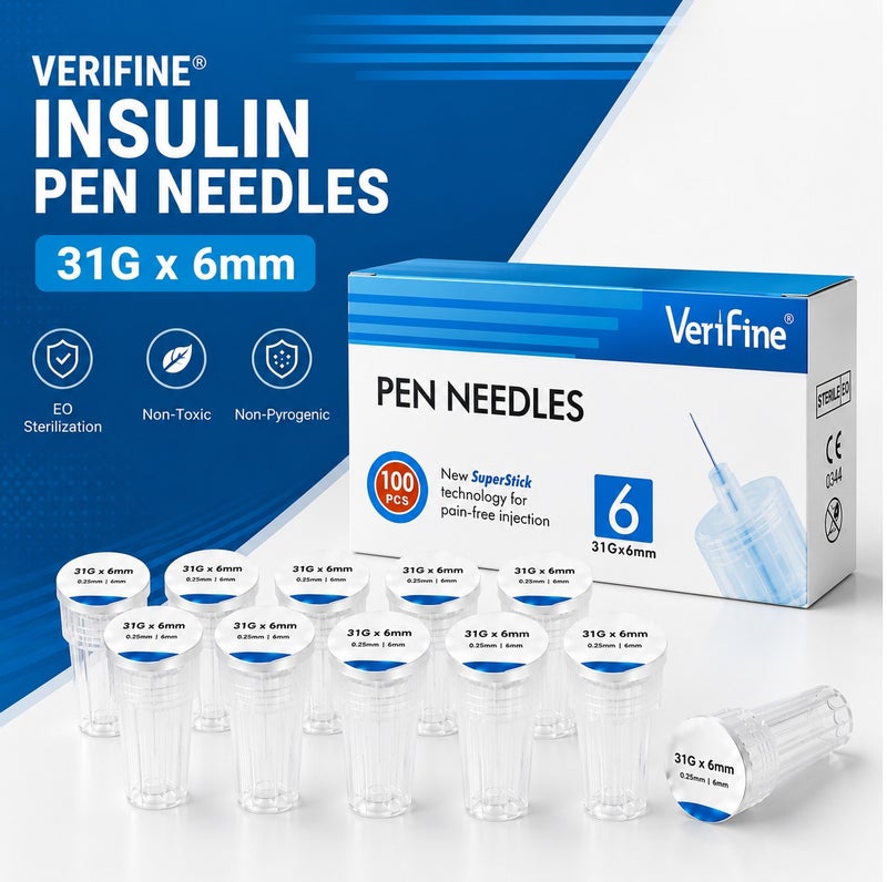 Insulin Pen Needles 31G 6mm -50 PCS