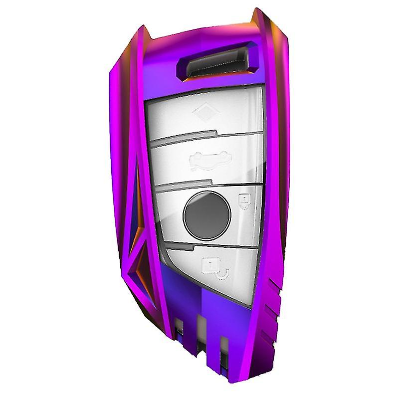 For 525li5 Series 530 Blade3 Seriesx1x2x3x4x5x6 Zinc Alloy Remote Key Shell Car-Purple A - Image 1