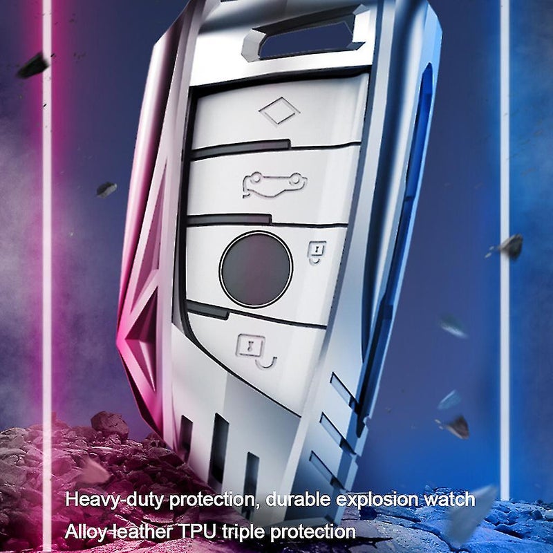 For 525li5 Series 530 Blade3 Seriesx1x2x3x4x5x6 Zinc Alloy Remote Key Shell Car-Purple A - Image 4