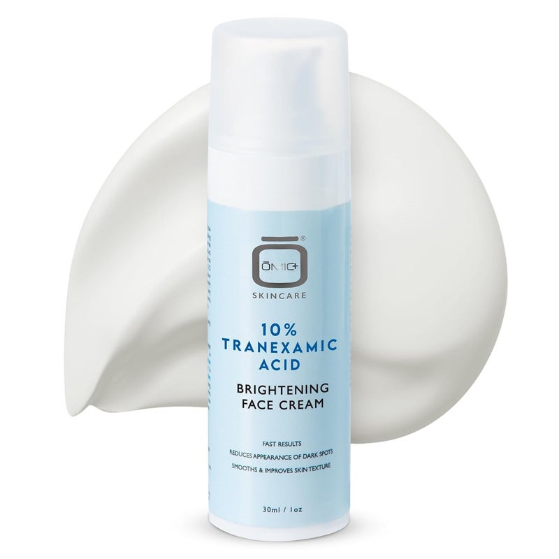 OMIC 10 Tranexamic Acid Cream  1 fl oz  30ml  Skin Brightening Cream Reduce Appearance of Dark Spots Skin Moisturizer Even Skin Tone with Coconut Oil  Vitamin E