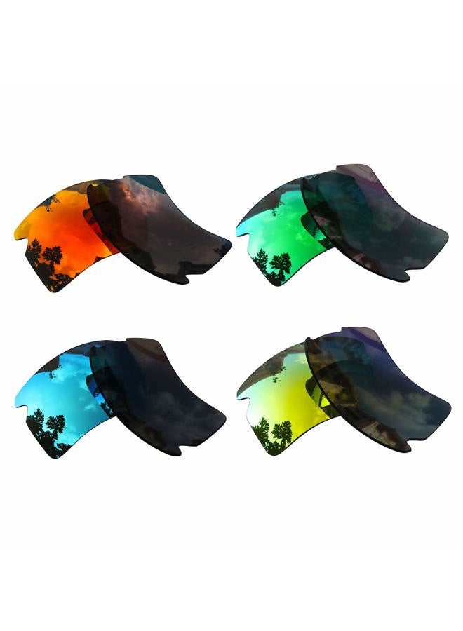 ACOMPATIBLE 4 Pair Replacement Polarized Lenses for Oakley Flak 2.0 XL Sunglasses Pack P5 - Image 4
