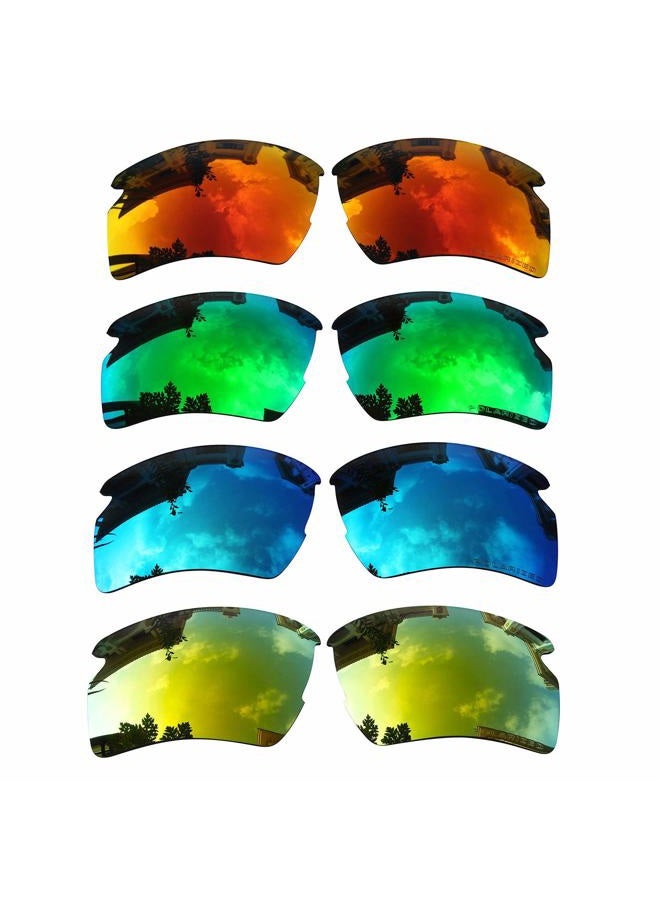 ACOMPATIBLE 4 Pair Replacement Polarized Lenses for Oakley Flak 2.0 XL Sunglasses Pack P5 - Image 3