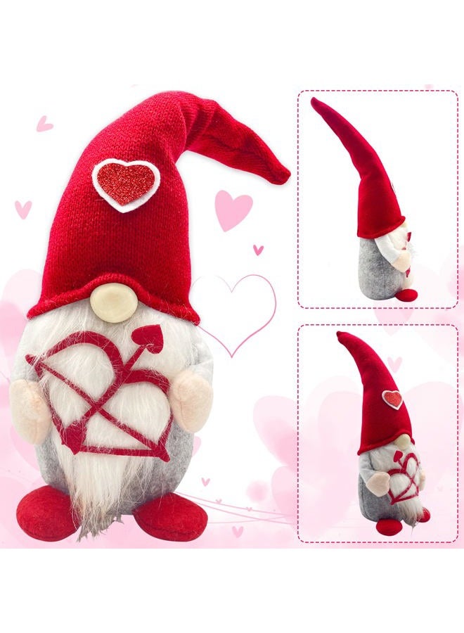 Teeker Valentines Day Decor - 2PCS Valentine Gnomes Plush Decorations,Valentines Day Decoration,Valentines Home Table Elf Gnomes Decor Ornaments, Sweet Valentines Day Gifts - Image 3