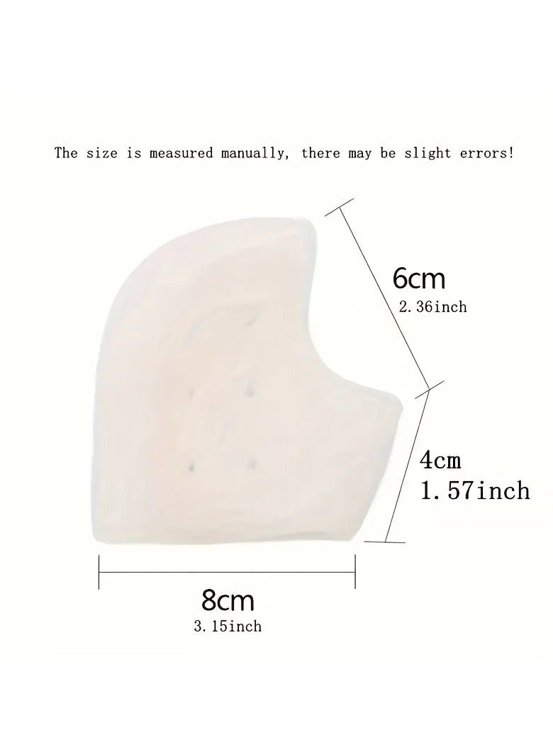 ORiTi 2 قطع زوج واقيات كعب جل سيليكون مرطبة للجوارب واقي كعب جل جاف متشقق للأقدام للنساء والرجال - Image 4