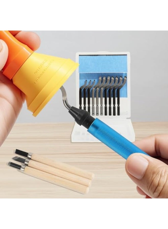 3D Printer Accessories Kit 31pcs – Professional Resin Deburring and Finishing Tools for 3D Printing Models, Includes Cleaning, Polishing, and Post-Processing Solution for SLA/DLP Printers - Image 3