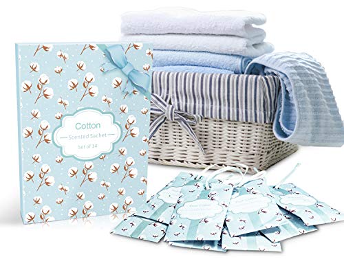 SCENTORINI Sachets for Drawers and Closets, Cotton Scented Sachets for Home Drawers and Closets, 14 Pack Home Fragrance Sachet - Image 3