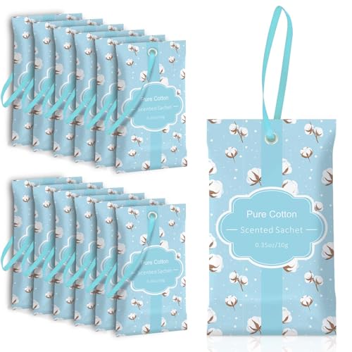 SCENTORINI Sachets for Drawers and Closets, Cotton Scented Sachets for Home Drawers and Closets, 14 Pack Home Fragrance Sachet - Image 1
