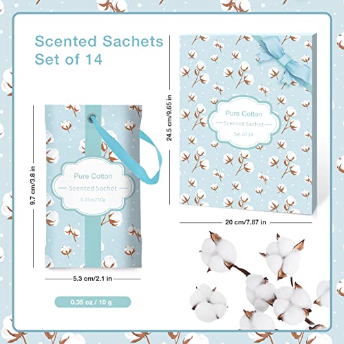 SCENTORINI Sachets for Drawers and Closets, Cotton Scented Sachets for Home Drawers and Closets, 14 Pack Home Fragrance Sachet - Image 2