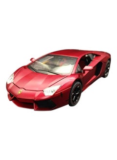 1:24 Simulation of Lamborghini 770-4 Sports Car Model, Diecast Pull Back Car Toy car, Doors Open, Light and Sound, Boys Toys Kids Adults Gifts (RED)
