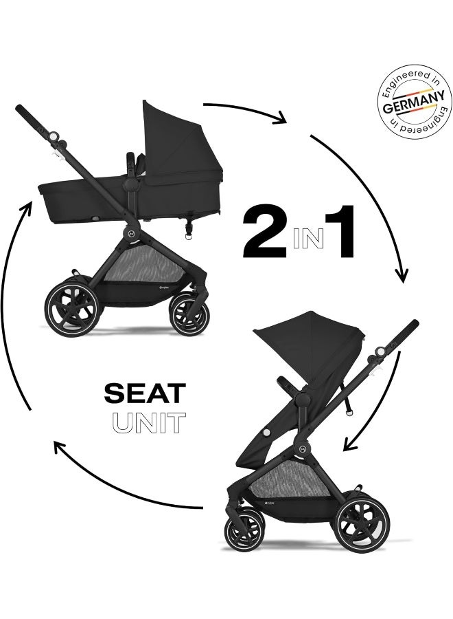 cybex عربة سيبكس إيوس 2 في 1، أسود قمرى - Image 3