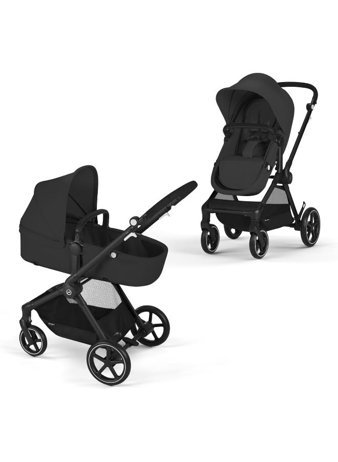cybex عربة سيبكس إيوس 2 في 1، أسود قمرى - Image 1