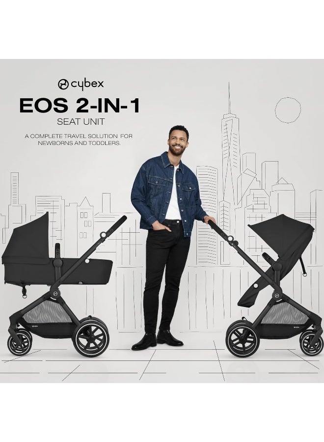 cybex عربة سيبكس إيوس 2 في 1، أسود قمرى - Image 2