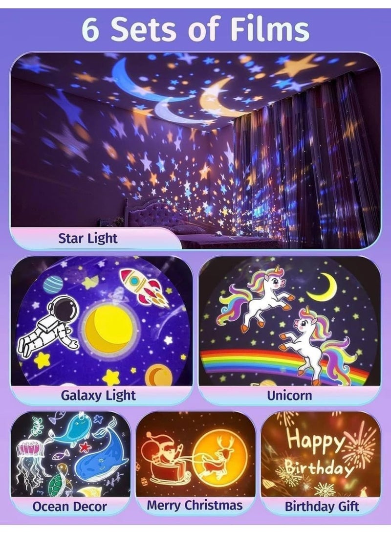 اجمل هدية جهاز بروجكتور للاطفال بتصميم على شكل ارنب  مزود باضاءة ليلية LED نجوم واضواء ومجرة قابل للتعديل بزاوية 360 درجة مناسب لغرفة الالعاب والمسرح المنزلي  - جهاز عرض ضوئي بتصميم  مناسب كهدية للرجال في عيد الحب والاطفال، ضوء ليلي متوهج للسماء المرصعة بالنجوم 360 درجة قابل للتعديل لغرف النوم واعياد الميلاد - Image 4