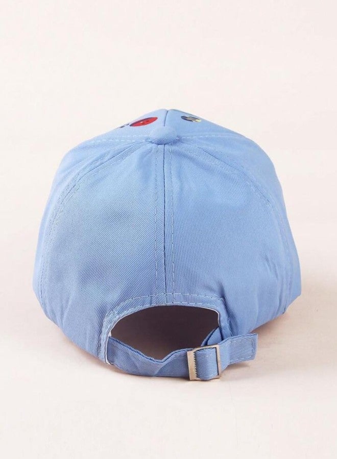 Ziory Cotton Astronaut Applique Detailed Cap - Blue - Image 4