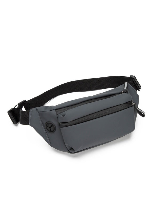 Waist Pack for Men and Women,Crossbody Waist Bag,Multi-Functional Crossbody Chest Pack, Lightweight Nylon Fanny Pack for Travel Walking Running Hiking Cycling Outdoor Sports Easy Carry Any Phone(Grey) - Image 1