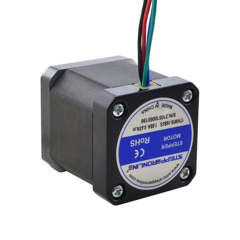 OSM Technology Co.,Ltd. محرك ستبربلاين Nema 17 ثنائي القطب 0.9 درجة (400 خطوة/دورة) 1.68A 44Ncm (62.3 أوقية. في) - Image 4