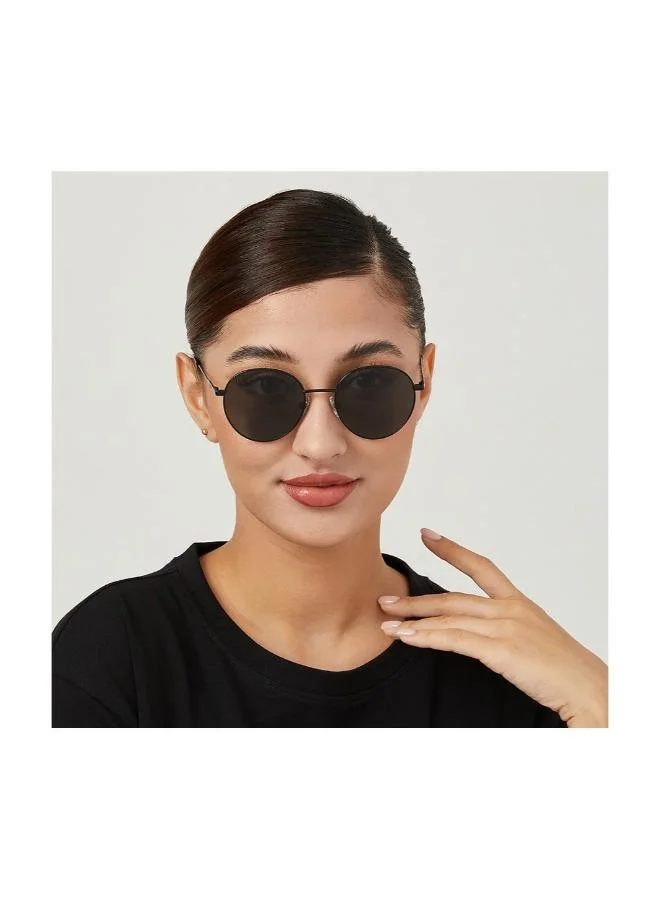 30Sundays 30Sundays TURN AROUND Polarised,Unisex Sunglasses, Round Sunglasses, UV Protection: UV400 (Black,Green)