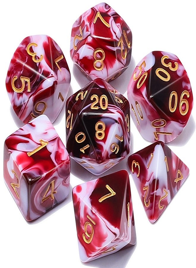 CiaraQ 7pcs Polyhedral Dice Set for Dungeon and Dragons MTG Table Games - Image 1