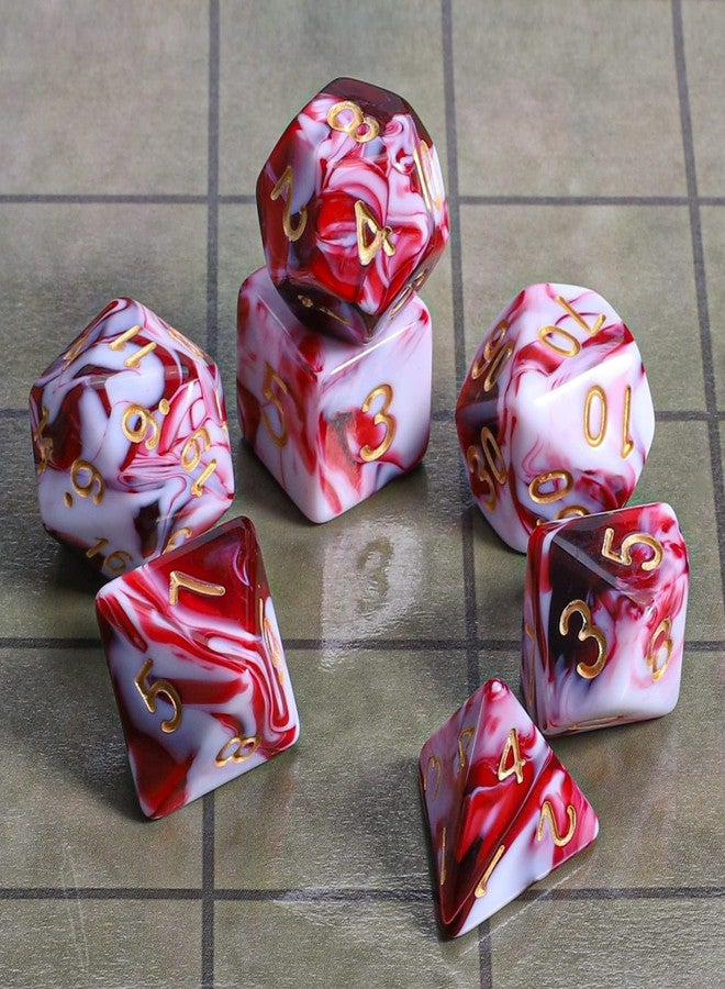 CiaraQ 7pcs Polyhedral Dice Set for Dungeon and Dragons MTG Table Games - Image 2