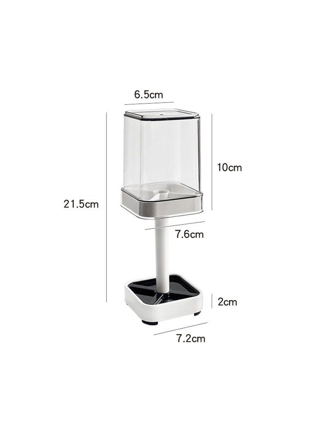 1 Pack Toothbrush Holder Stand with Cover and Cup, 3 Slots Toothbrush Holders for Bathrooms, Compatible with Toothpaste, Conventional Toothbrushes Storage, Razor Comb Multifunctional Storage
