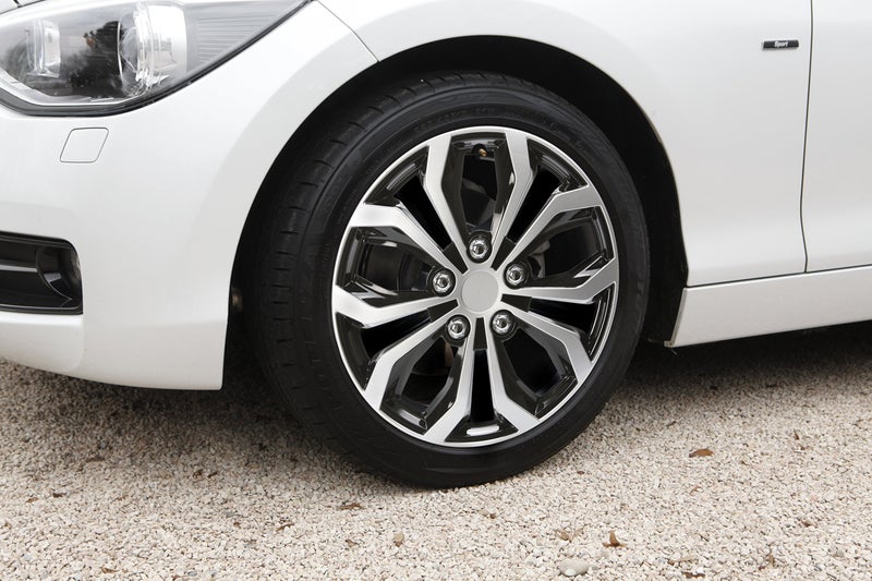Cartrend Unitec 75569 Daytona Wheel Trims, Set of 4, Black/Silver, 16 inches - Image 2