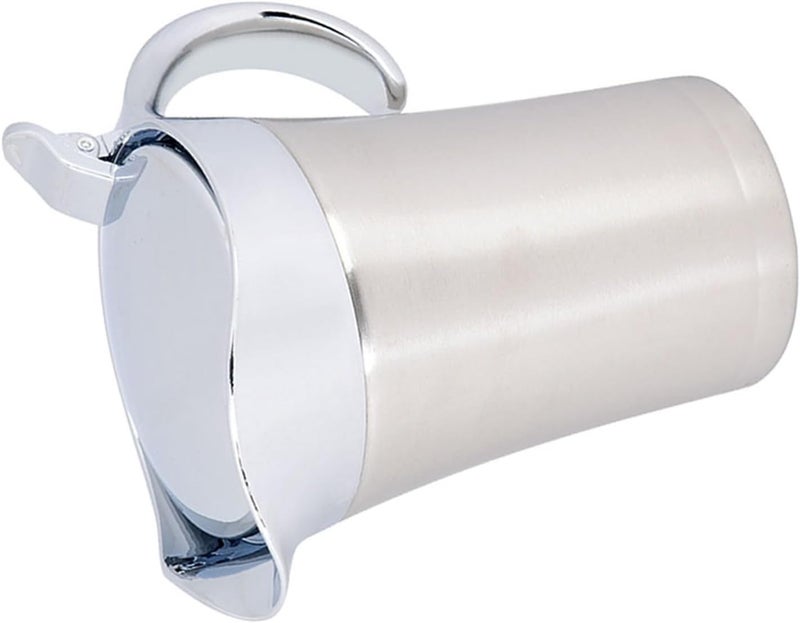 304 Stainless Steel Insulated Wall Sauce Gravy Boat Serving Jug with Lid Non-Drip Spout One-Hand for Sauces Custard Cream More - Image 2