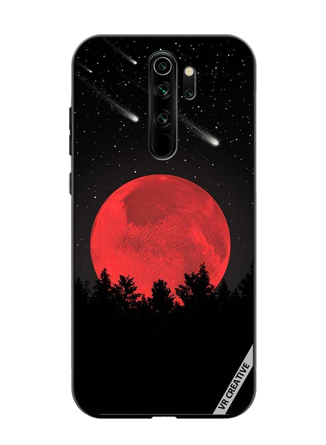 VR CREATIVE Protective Case Cover For Xiaomi Redmi Note 8 Pro Bloody Moon Design Multicolour - Image 1