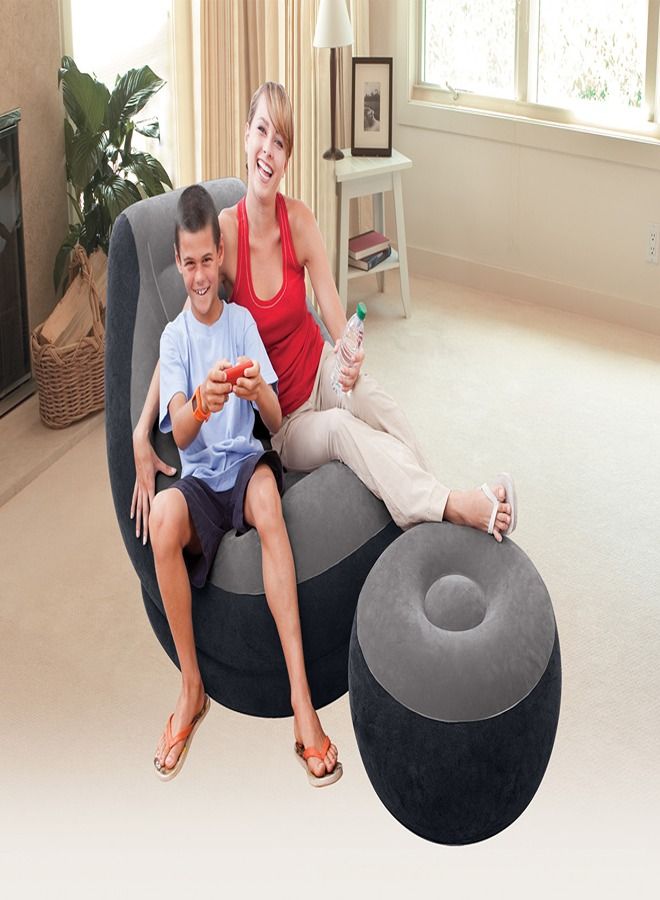 INTEX كرسي ألترا لاونج قابل للنفخ مع مضخة - Image 4