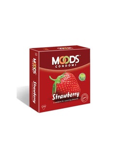 Moods MOODS CONDOMS STRAWBERRY FLAVOUR 3 NOS 