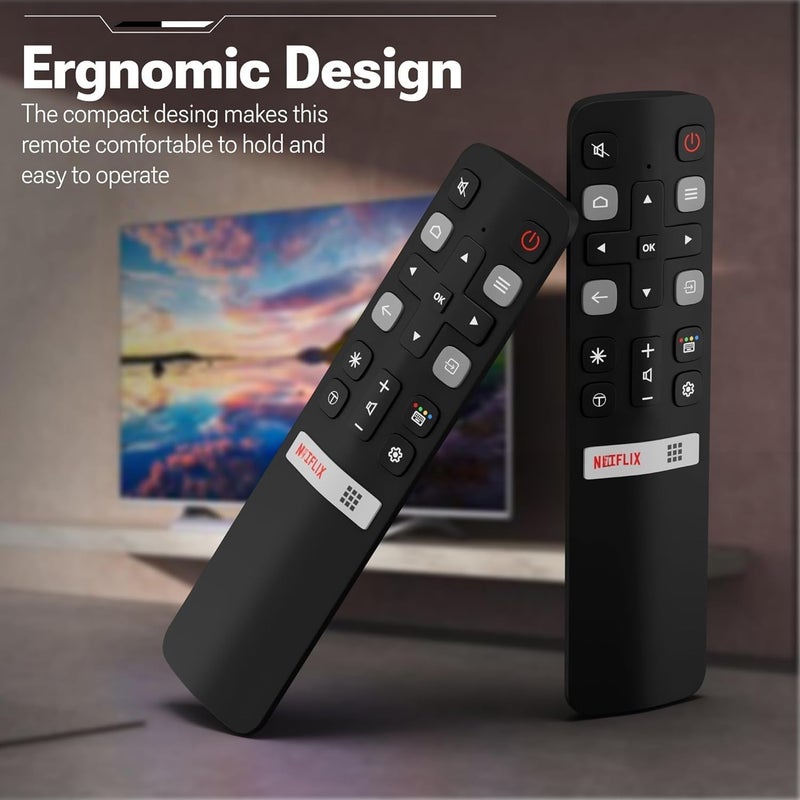 KPDP Original Remote Control Compatible with TCL Tv Remote Original RC802V Model Suitable for Any Iffalcon TCL Smart Android 4k FHD QLED Television (No Voice) Command or Google Assistance Feature - Image 5