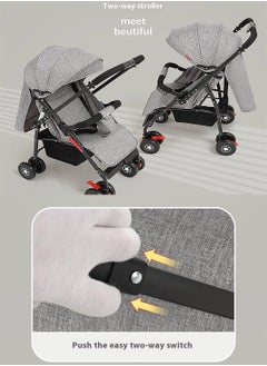 Multifunctional Baby Stroller, Reversible Handle Lightweight Stroller, Easy To Fold And Take, Travel Stroller For Newborn Baby Toddlers, Can Sit And Lie CS17-g - pzsku/ZB84CD5A60BC8C111F0CDZ/45/_/1737101803/d9c89284-6b15-4838-b339-fb9803671a98