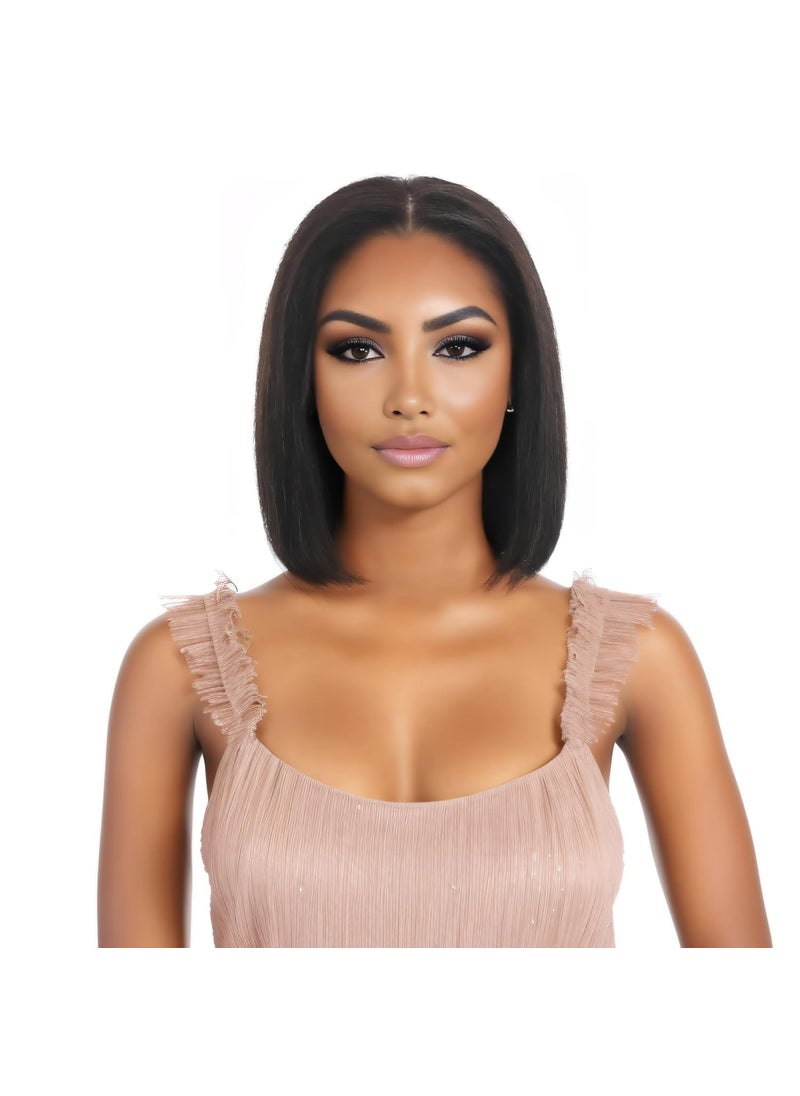 LOHXINHAIR - Bob Wigs 8 Inch Real Human Hair HD Front 134 Lace Wig for Professional Female Diverse Styles - Image 1