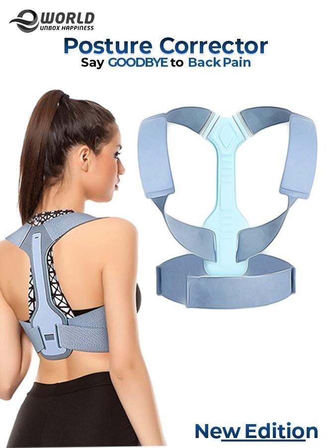 إي وورلد مصحح وضع قابل للتعديل بالكامل لتخفيف الآلام في أسفل وأعلى الظهر العمود الفقري والرقبة والكتف - Image 1