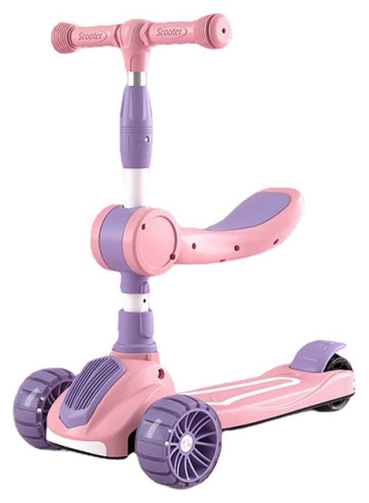 ما بيبي سكوتر للأطفال من عمر 2 إلى 6 سنوات 3 في 1 يمكن الجلوس والركوب عليه للأولاد والبنات سكوتر يو يو أحادي القدم - Image 1