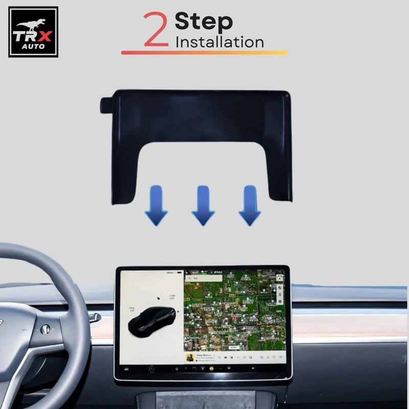 TRX AUTO Phone Holder Mount With Gravity Phone Holder For Tesla Model Y and Model 3 2018 To 2022 With 15.6 Inch Screen | Tesla Accessories | Tesla Model 3 Mobile Phone Holder - Image 5