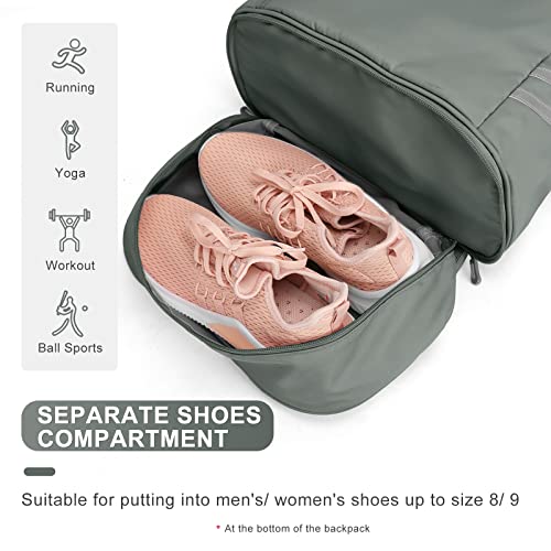 coofay Gym Backpack For Women Waterproof Backpack With Shoe Compartment Lightweight Travel Backpack Sports Backpacks Small Gym Bag - Image 5