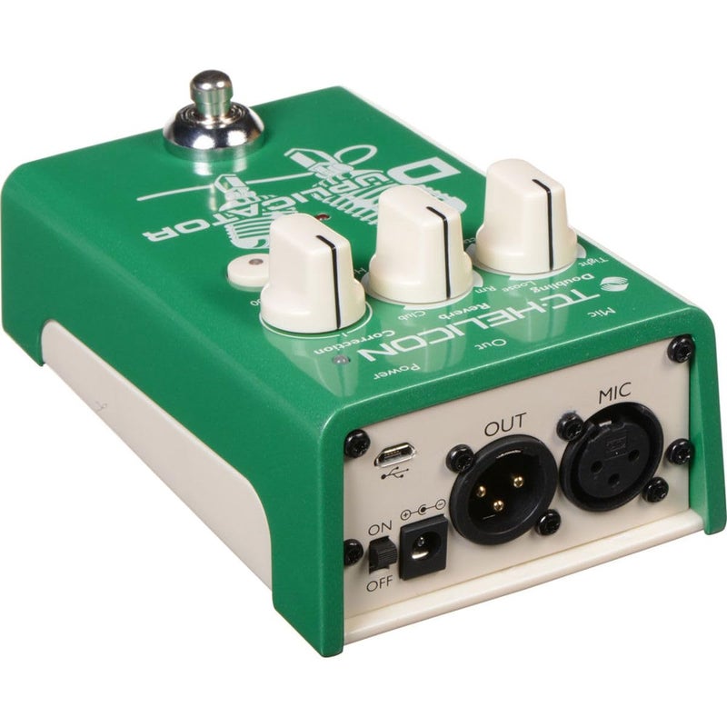 TC Helicon DUPLICATOR Ultra-Simple Vocal Effects Stompbox with Doubling, Reverb and Pitch Correction - Image 2