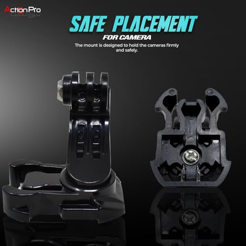 Action Pro 360° Rotatable J-Hook Buckle Vertical Mount Adapter Compatible with GoPro Hero 13/12/11/10/9/8/7/6/5/4, DJI Osmo, Insta360, Yi, SJCAM & Other Action Cameras (Pack of 5) - Image 5