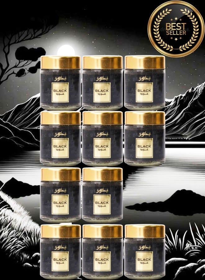 Banafa 11 Pieces Bakhoor Black Oud - Image 1