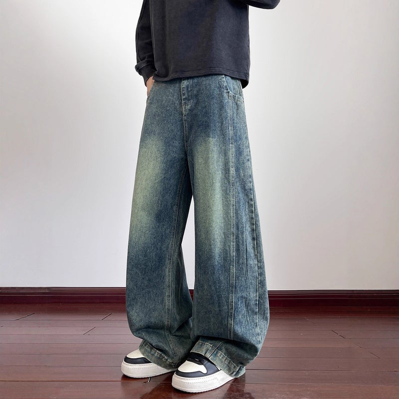 Unisex Classic Denim Jeans Loose Fit Daily Outdoor Wear - Image 2