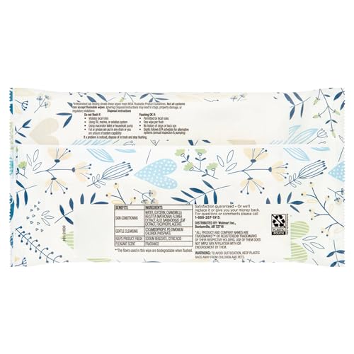 Equate Fresh Scent Flushable Wipes 18 ct "3-PACK" - Image 3