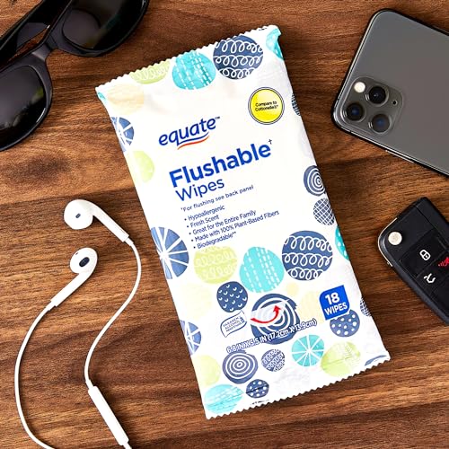 Equate Fresh Scent Flushable Wipes 18 ct "3-PACK" - Image 4