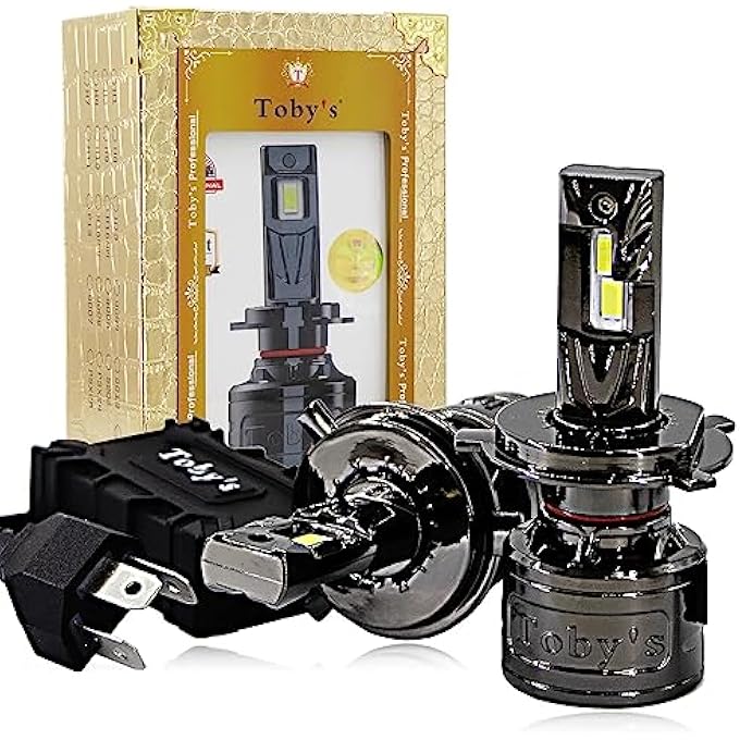 توبيز مجموعة مصابيح أمامية LED TF120، قطعتان، 120 واط، 12000 لومن، سطوع فائق، مع درجة حرارة لون 6500 كلفن H4 - Image 1