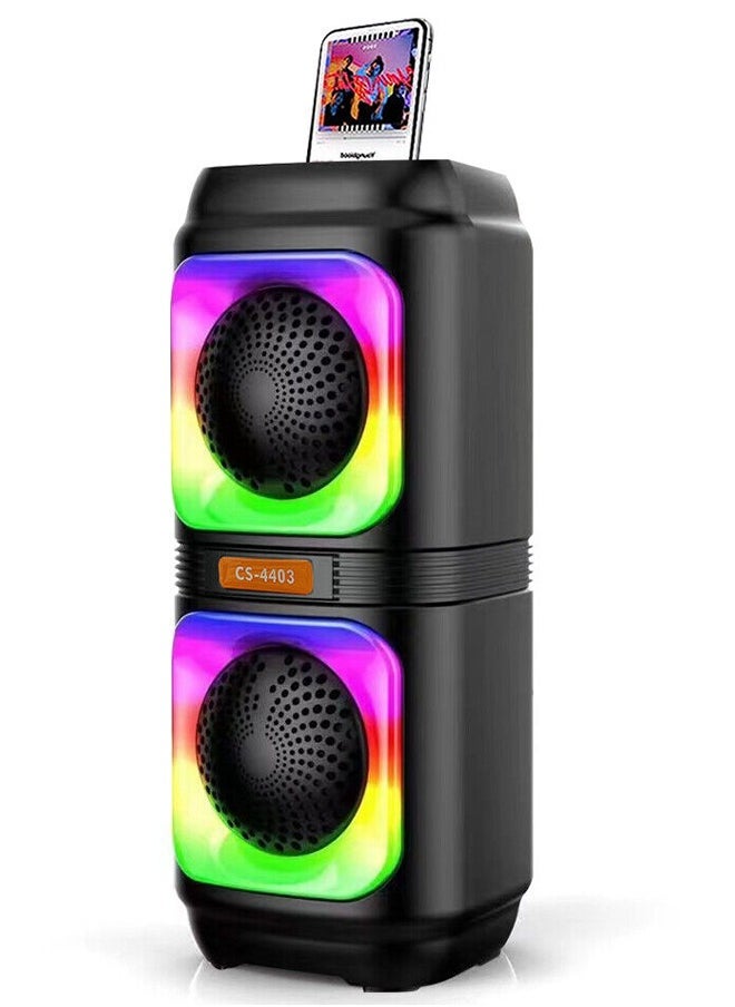 JL Audio - RGB Bluetooth Speaker with FM Radio, USB Port, and TF Card Reader and Microphone Socket Model JL-4405 - Image 1