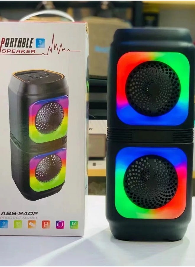 JL Audio - RGB Bluetooth Speaker with FM Radio, USB Port, and TF Card Reader and Microphone Socket Model JL-4405 - Image 1