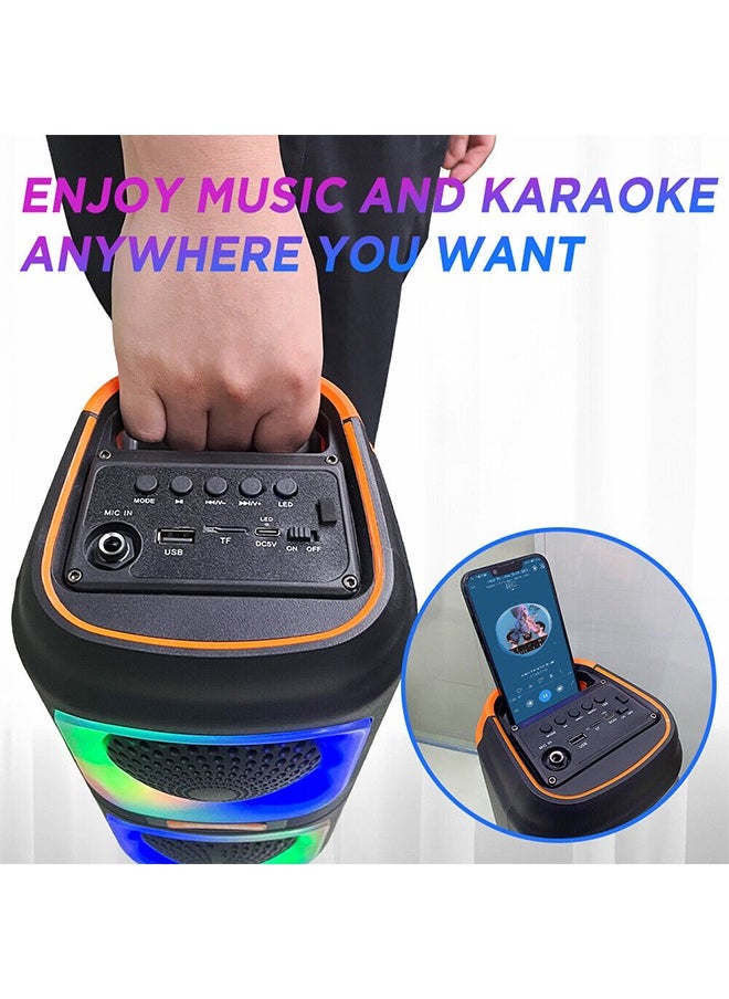 JL Audio - RGB Bluetooth Speaker with FM Radio, USB Port, and TF Card Reader and Microphone Socket Model JL-4405 - Image 1
