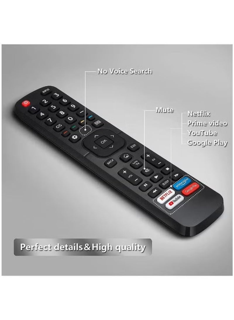 Hisense Replacement Remote Control for Hisense Smart TV EN2B27 with Netflix, YouTube, Prime Video & Rakuten TV Shortcut Buttons – Universal Infrared TV Remote - Image 3