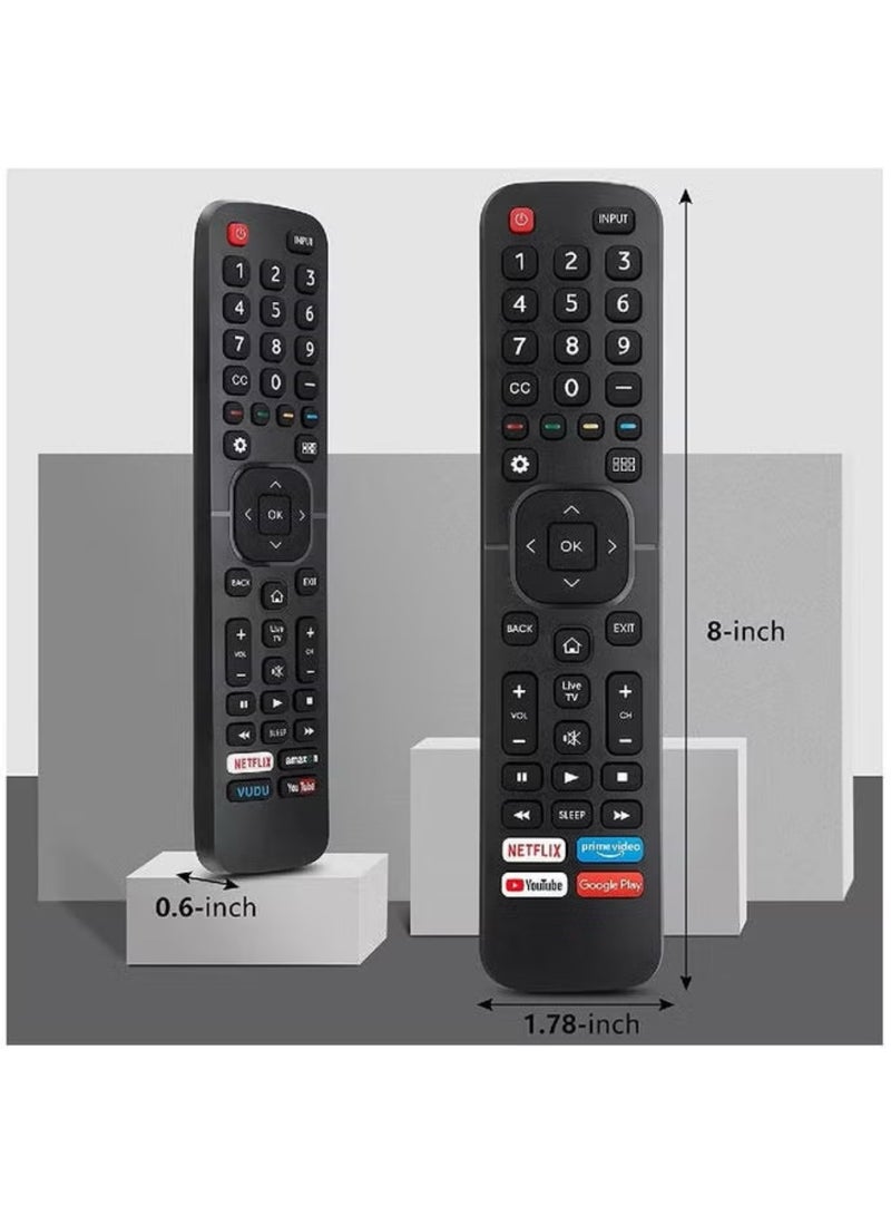 Hisense Replacement Remote Control for Hisense Smart TV EN2B27 with Netflix, YouTube, Prime Video & Rakuten TV Shortcut Buttons – Universal Infrared TV Remote - Image 2
