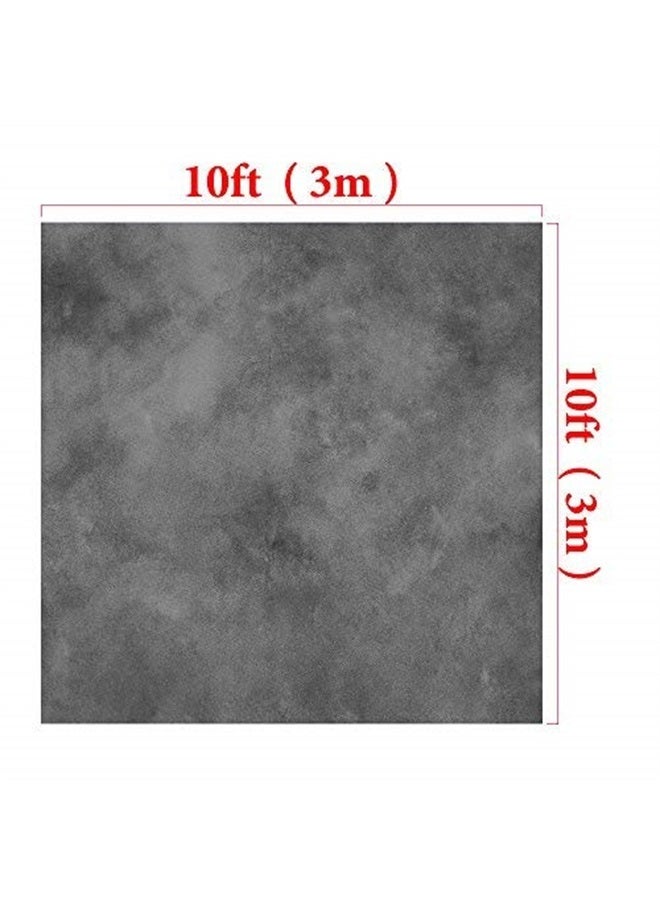 Kate 10ft(W) x10ft(H) Texture Portrait Photography Backdrops for Photographers Microfiber Black Abstract Old Master Photo Backdrop - Image 3